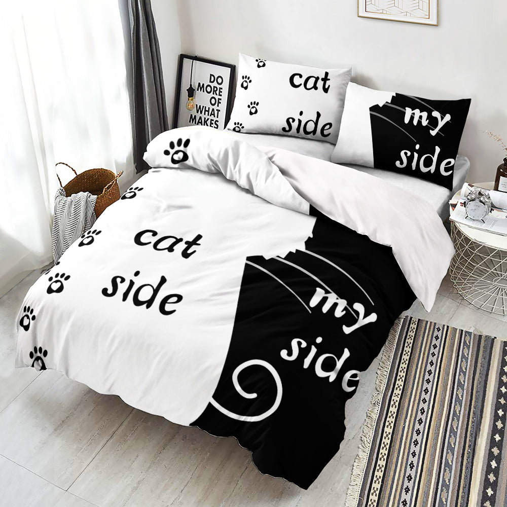Cat Lover's Personalised Quilt Cover Set
