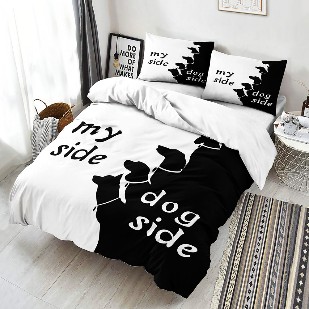 Dog Lover's Personalised Quilt Cover Set