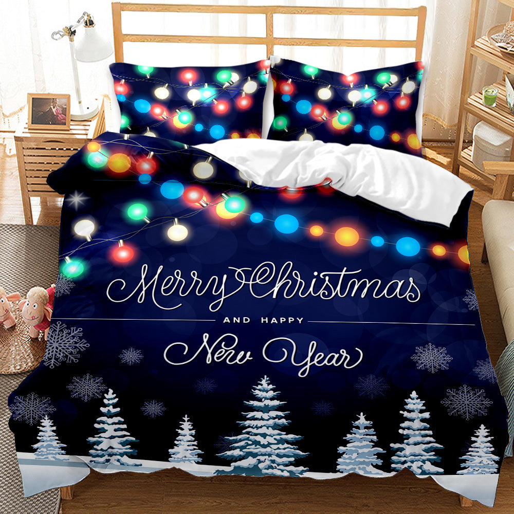 Festive Lights Personalised Quilt Cover Set