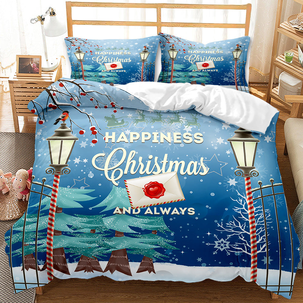 Holiday Cheer Personalised Quilt Cover Set
