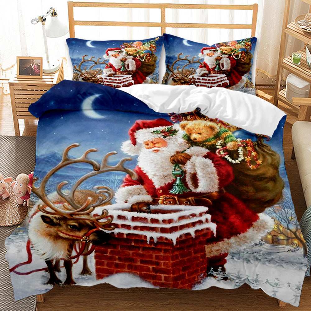Santa's Magical Night Personalised Quilt Cover Set