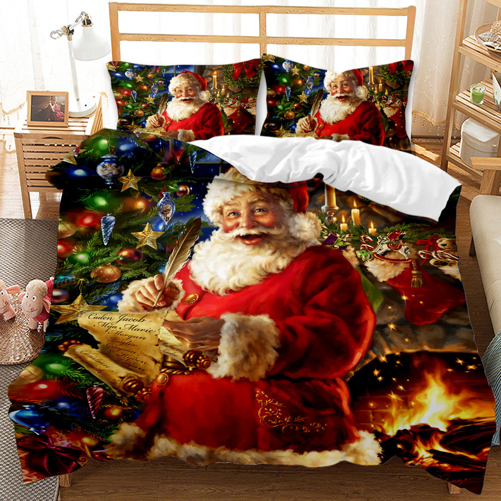 Santa Claus Personalised Quilt Cover Set