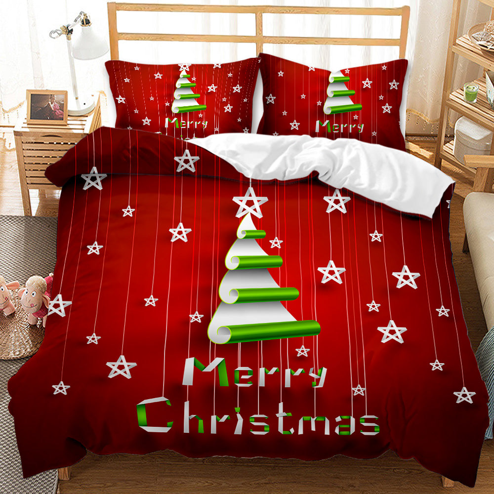 Festive Joy Personalised Quilt Cover Set