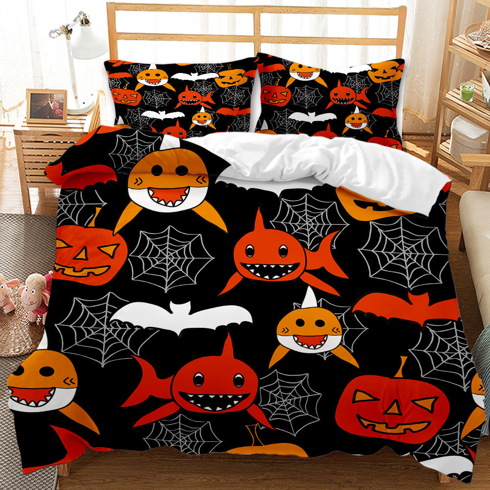 Spooky Sharks Personalised Quilt Cover Set