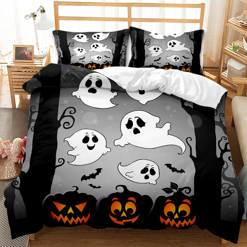 Spooky Ghosts Personalised Quilt Cover Set