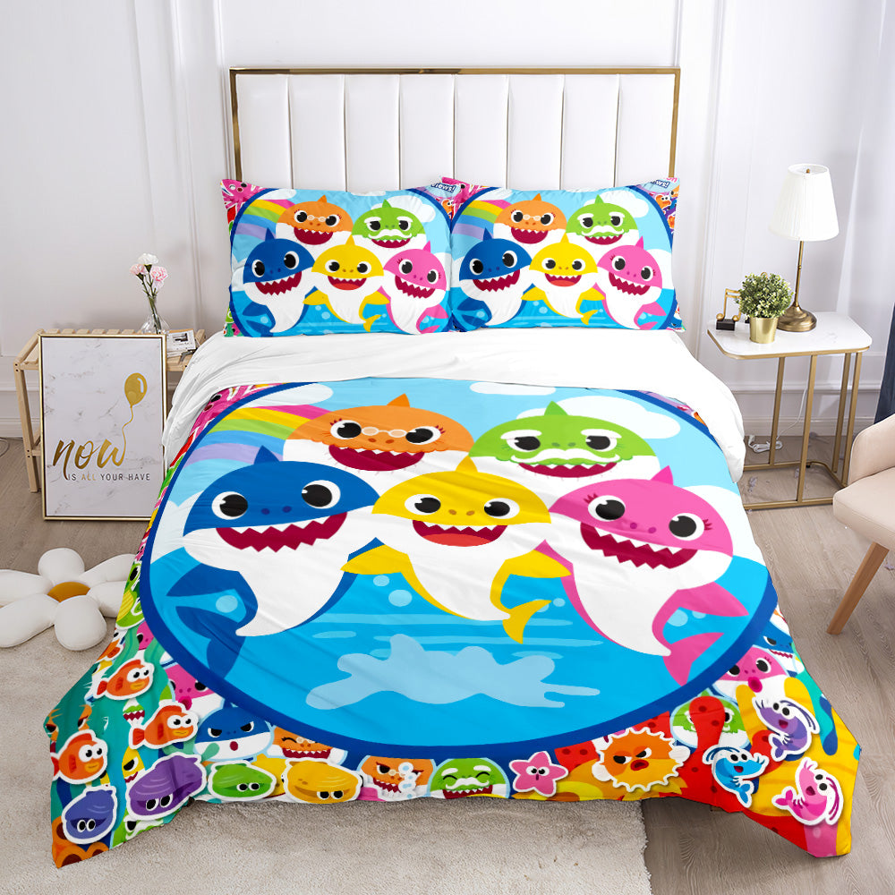 Colorful Oceanic Family Quilt Cover Set