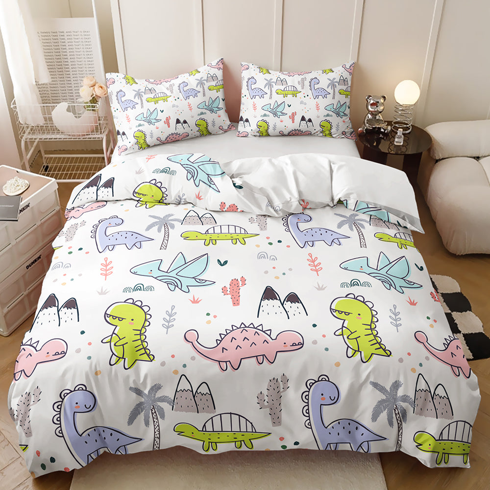 Jurassic Jungle Dino Quilt Cover Set