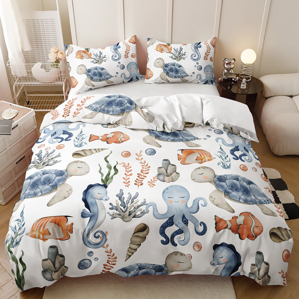 Oceanic Wonders Quilt Cover Set