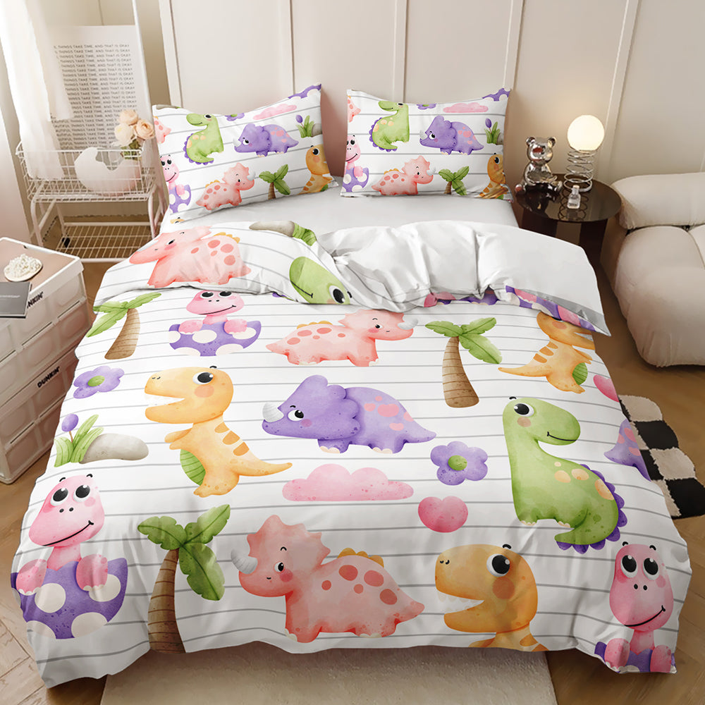 Dino Delight Safari Quilt Cover Set