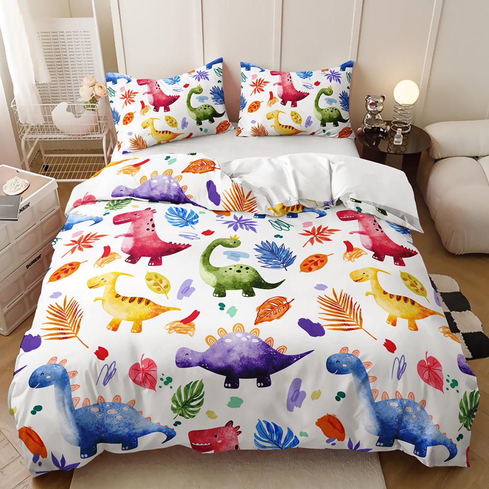 Dino Jungle Adventure Quilt Cover Set