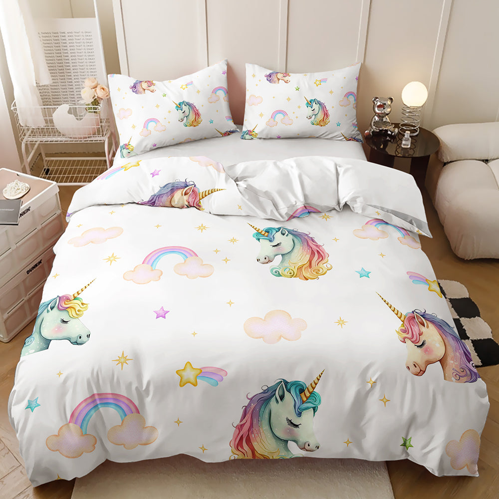 Dreamy Unicorn Rainbow Duvet Set