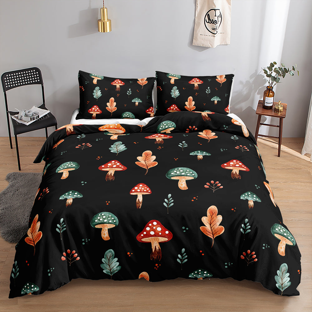 Mystical Mushroom Forest Quilt Cover Set