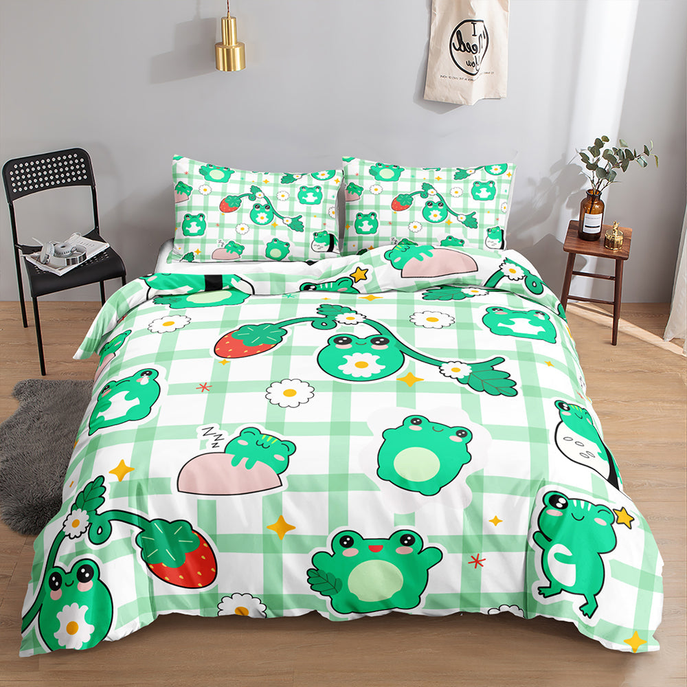Froggy Meadow Dream Quilt Cover Set
