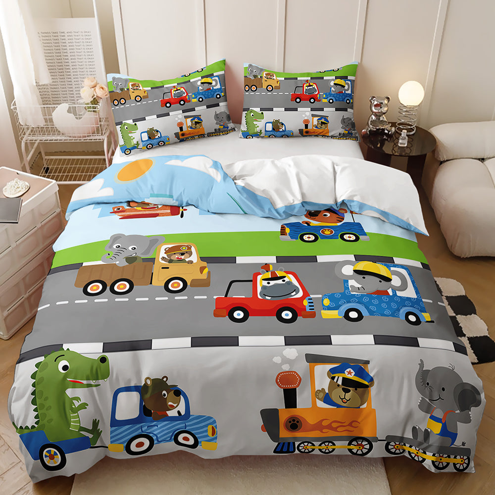 Animal Parade Adventure Quilt Cover Set
