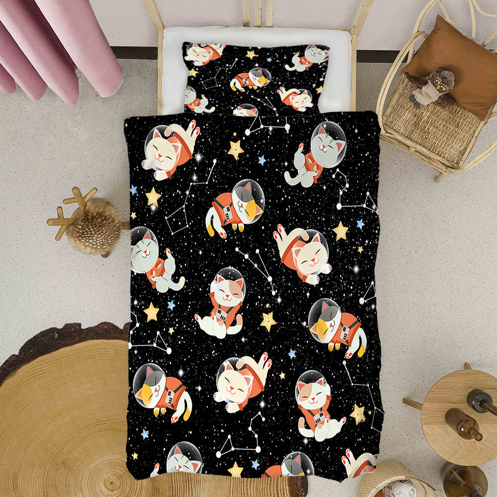 Galactic Kitten Explorer Duvet Set