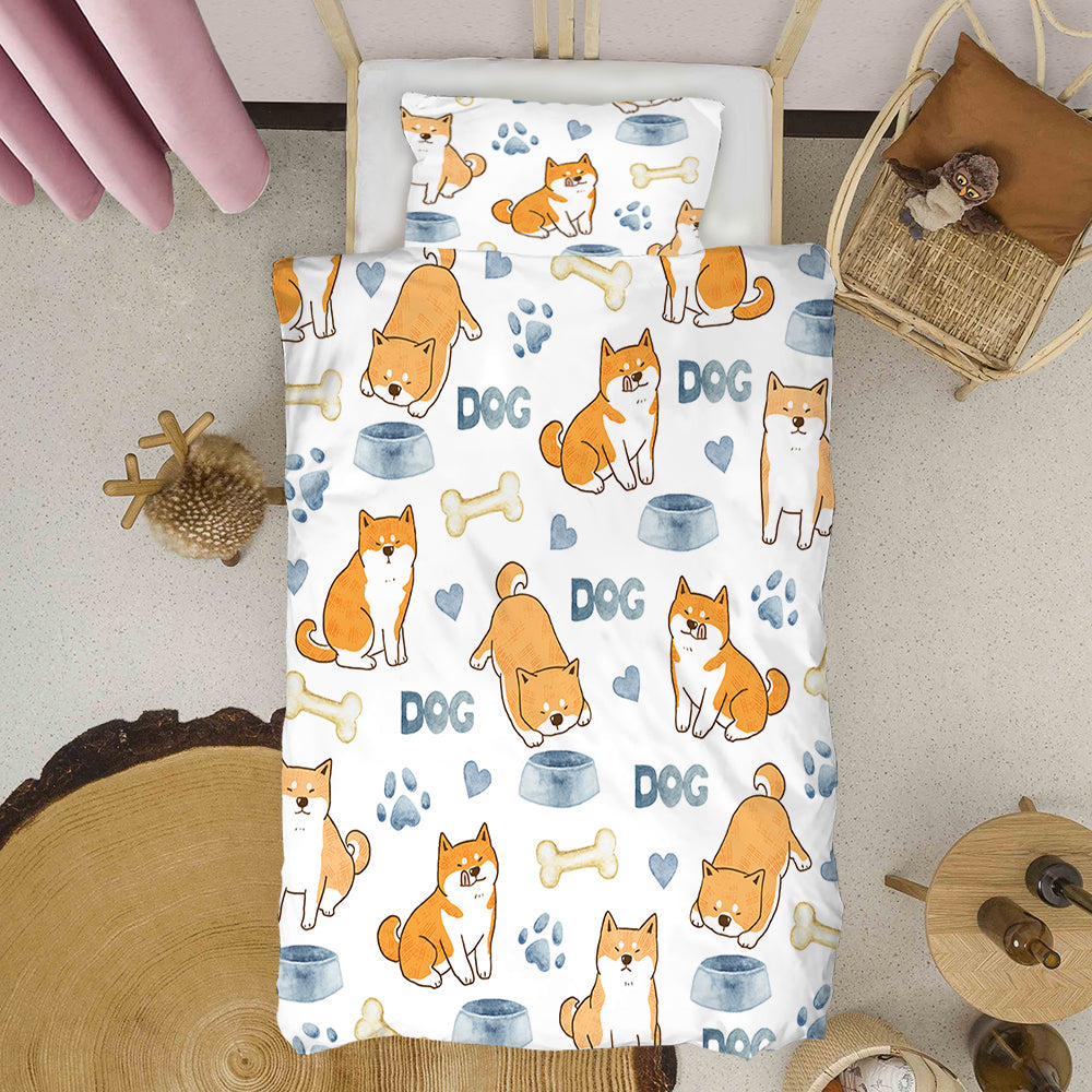Shiba Inu Delight Quilt Cover Set