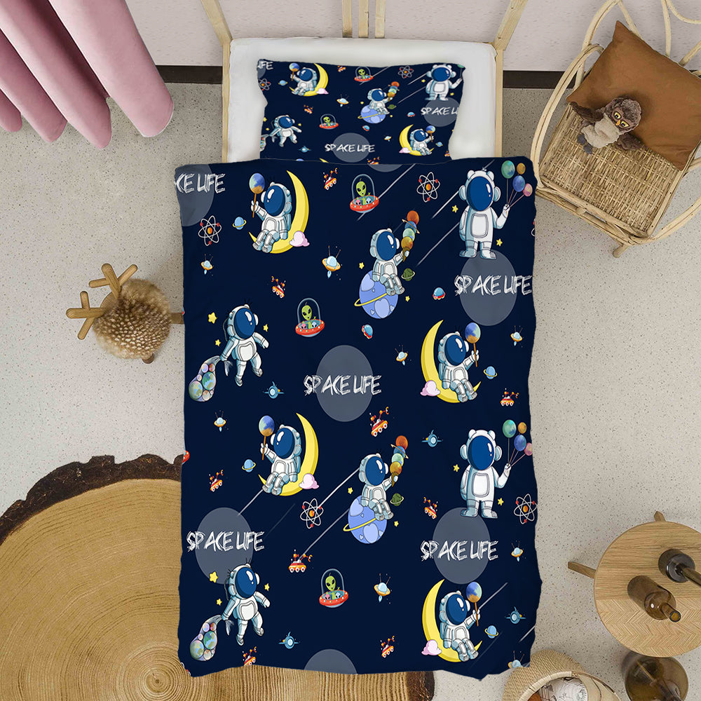 Galactic Explorer Astronaut Quilt Cover Set