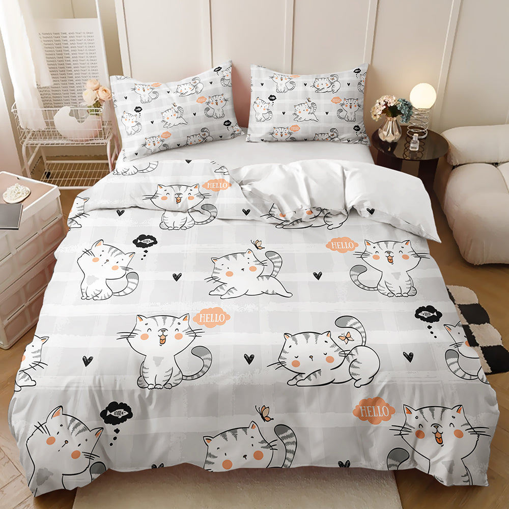 Whiskers & Whiskers Cozy Cat Quilt Set