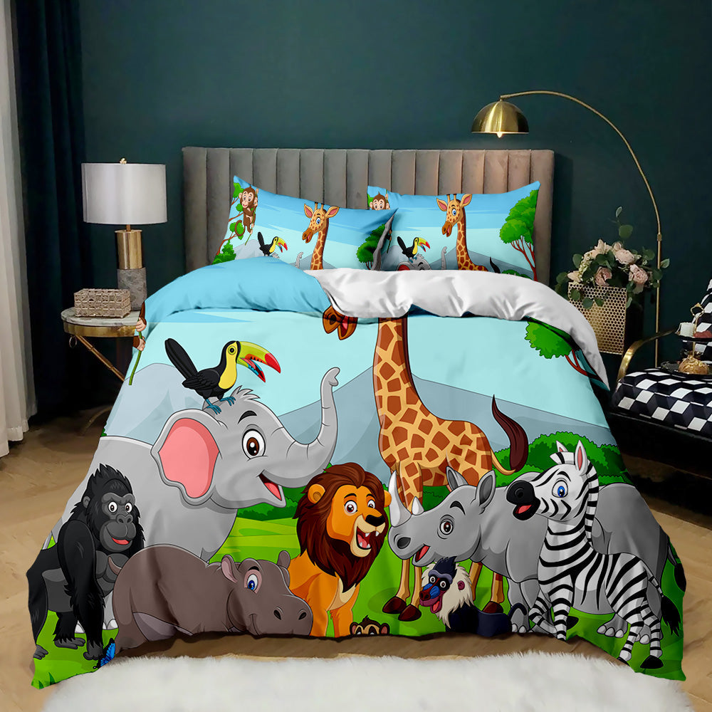 Safari Adventure Animal Kingdom Quilt Set