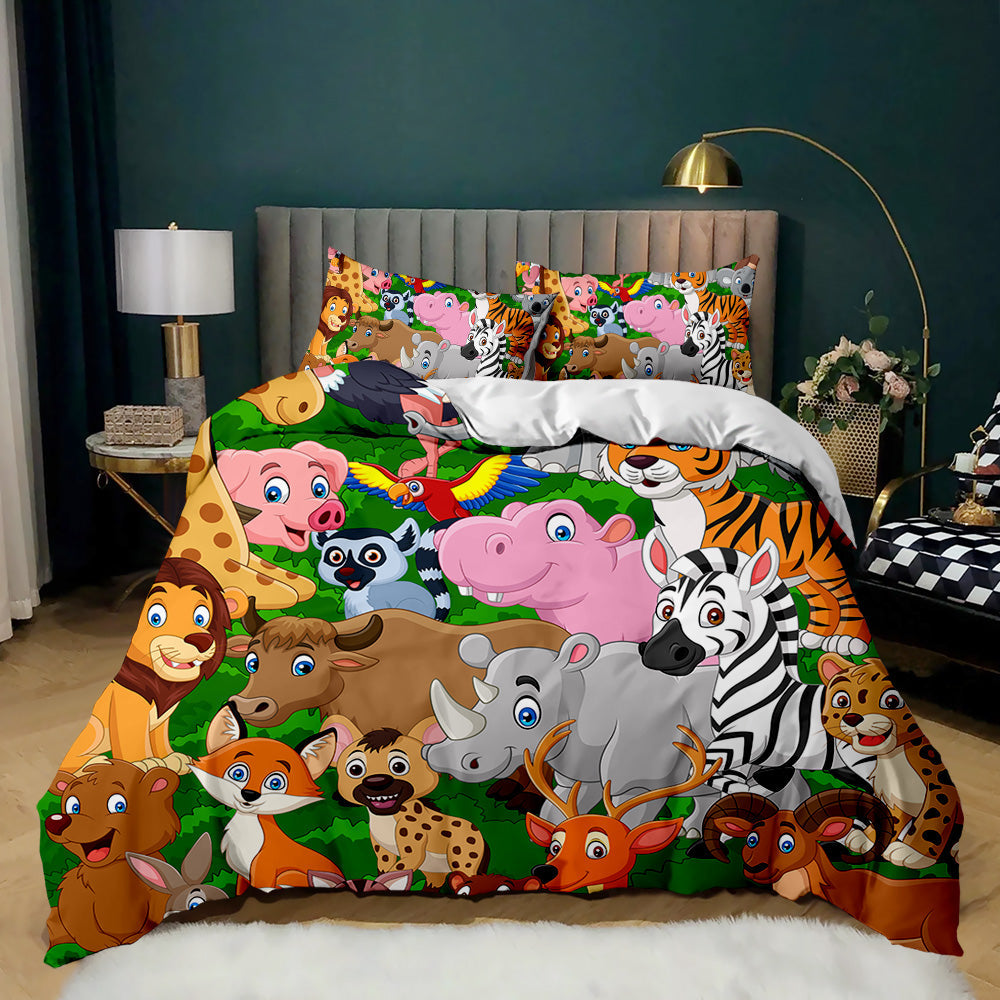 Jungle Safari Adventures Quilt Cover Set