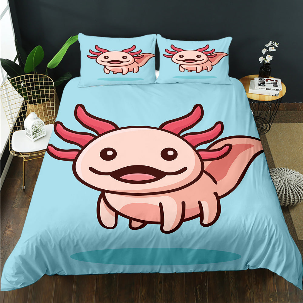 Charming Axolotl Ocean Bedding Set