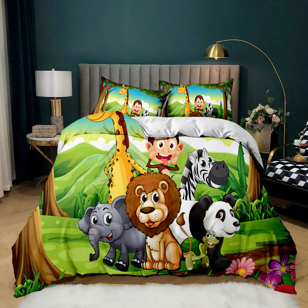 Safari Friends Jungle Adventure Quilt Cover