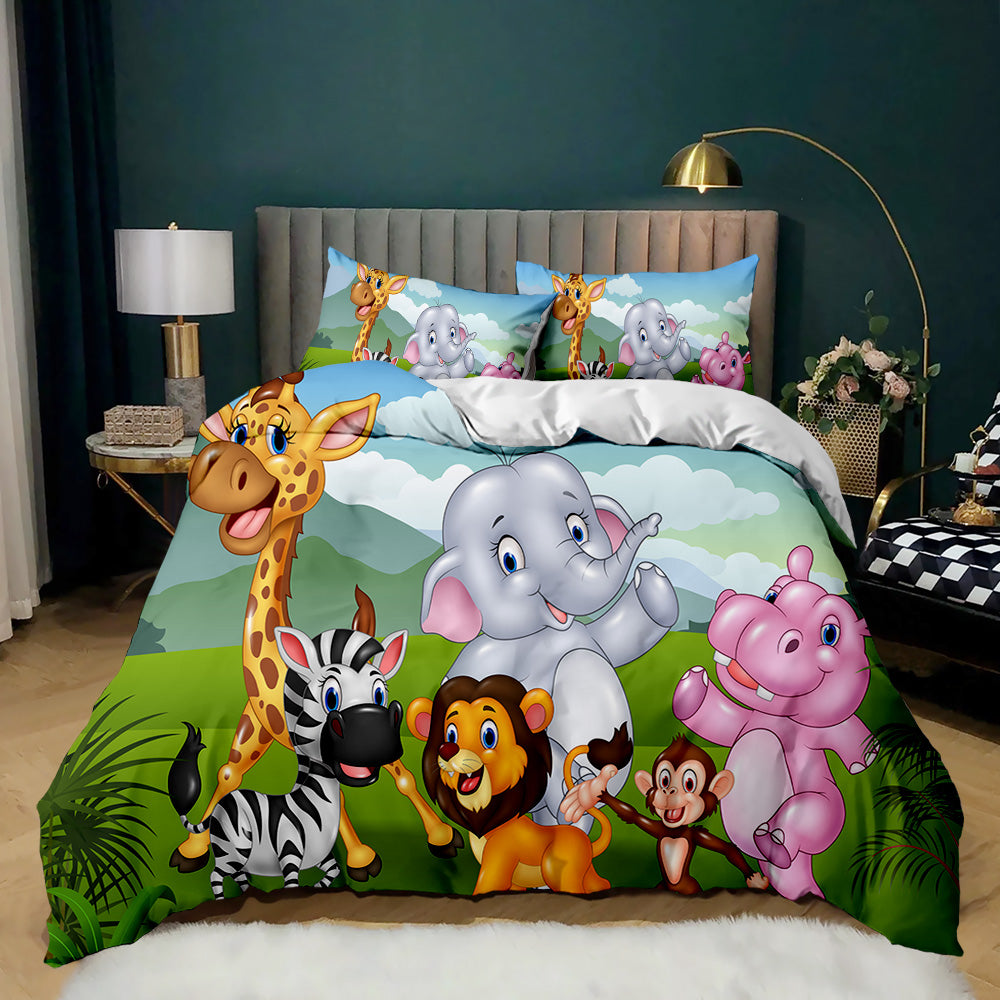 Safari Animal Friends Adventure Quilt Set