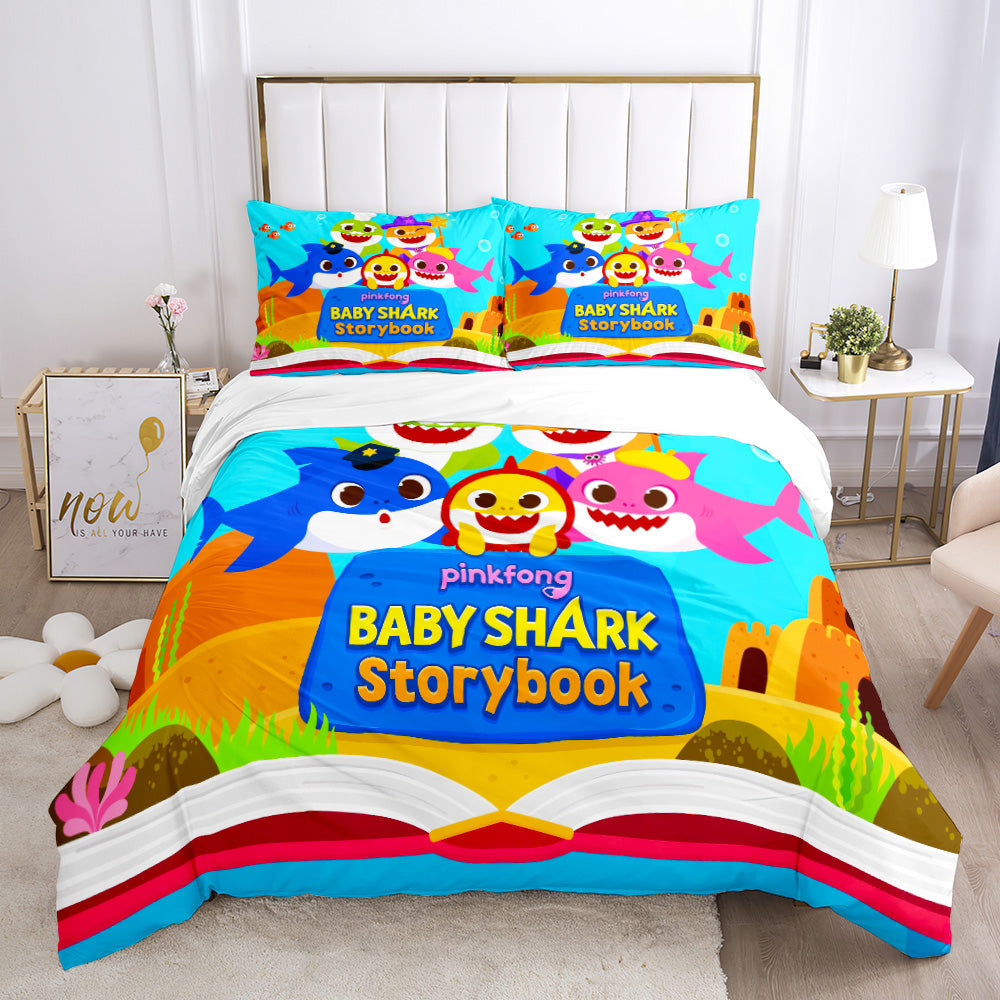 Ocean Adventure Baby Shark Quilt Set