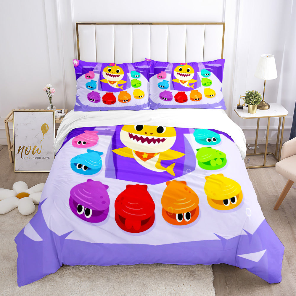 Joyful Ocean Friends Shark Duvet Set