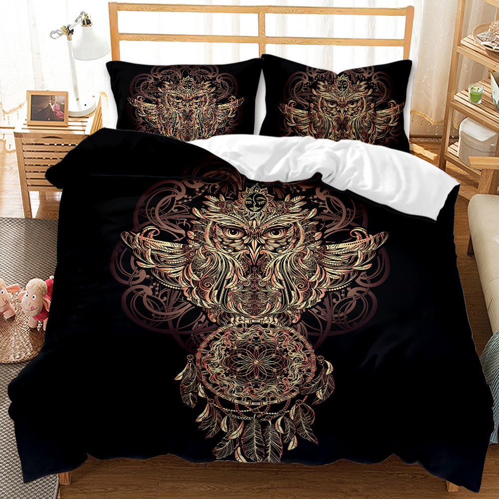 Mystical Owl Dreamcatcher Quilt Set