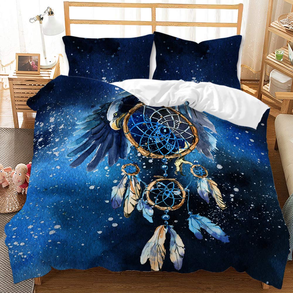 Eagle Dreamcatcher Night Sky Quilt Set