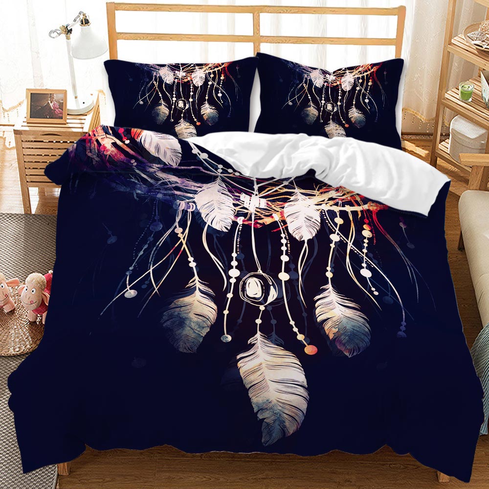 Mystical Feather Dreamcatcher Quilt Set