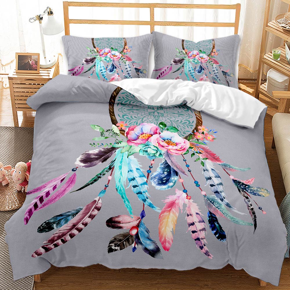 Colorful Dreamcatcher Fantasy Quilt Set