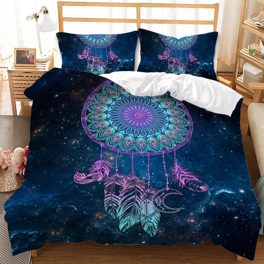 Celestial Dreamcatcher Galaxy Quilt Cover Set