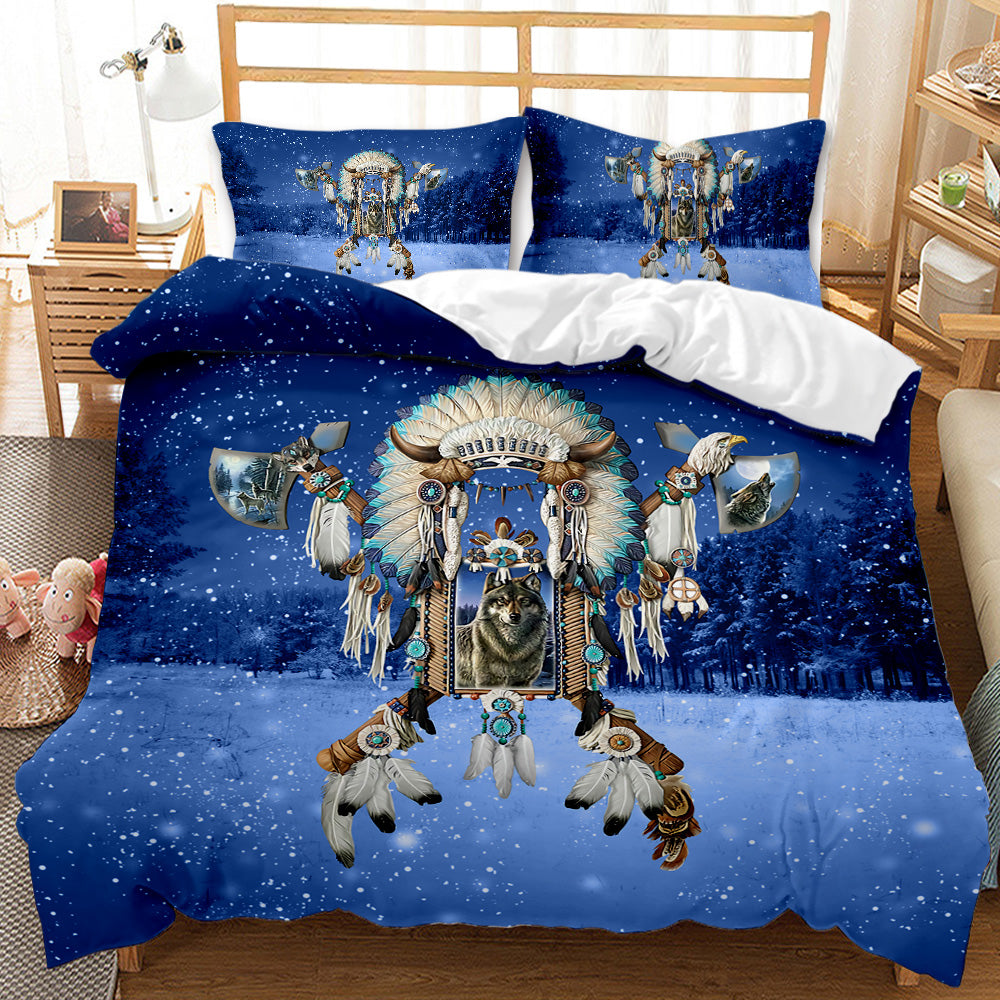 Mystical Wolf Spirit Dreamcatcher Bedding