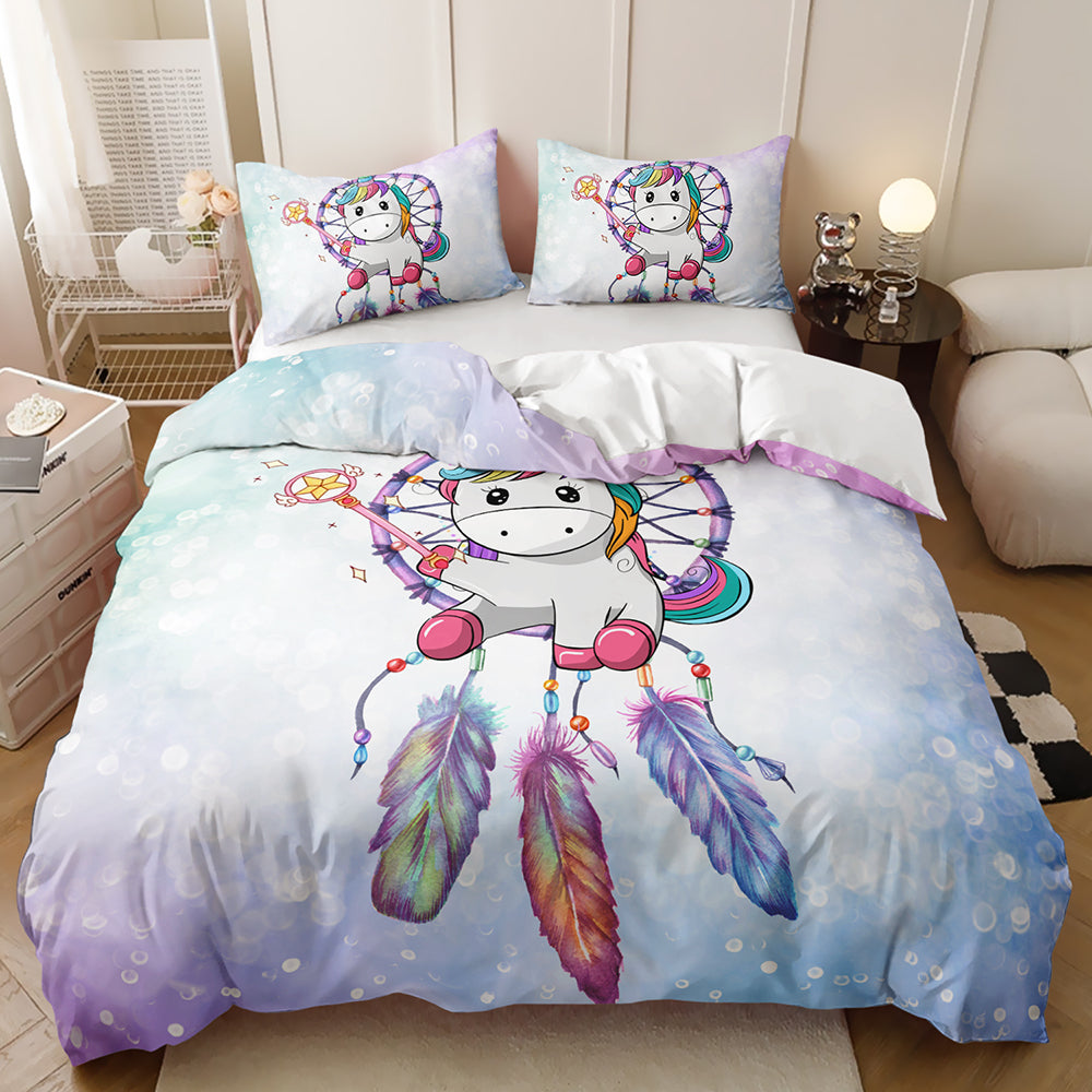 Dreamy Unicorn Fantasy Quilt Cover Set