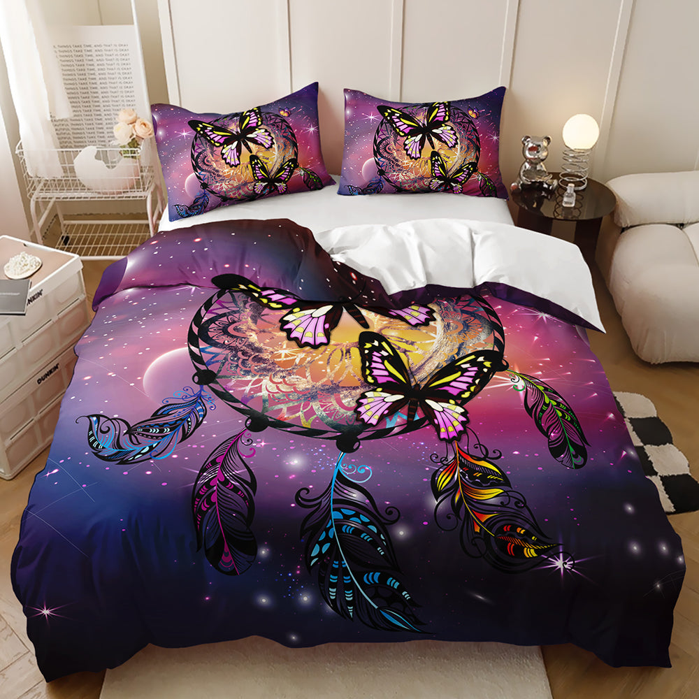 Cosmic Dreamcatcher Butterfly Duvet Set