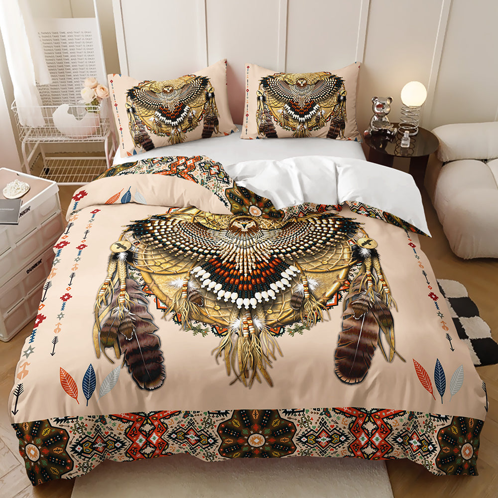 Majestic Dreamcatcher Owl Quilt Cover Set