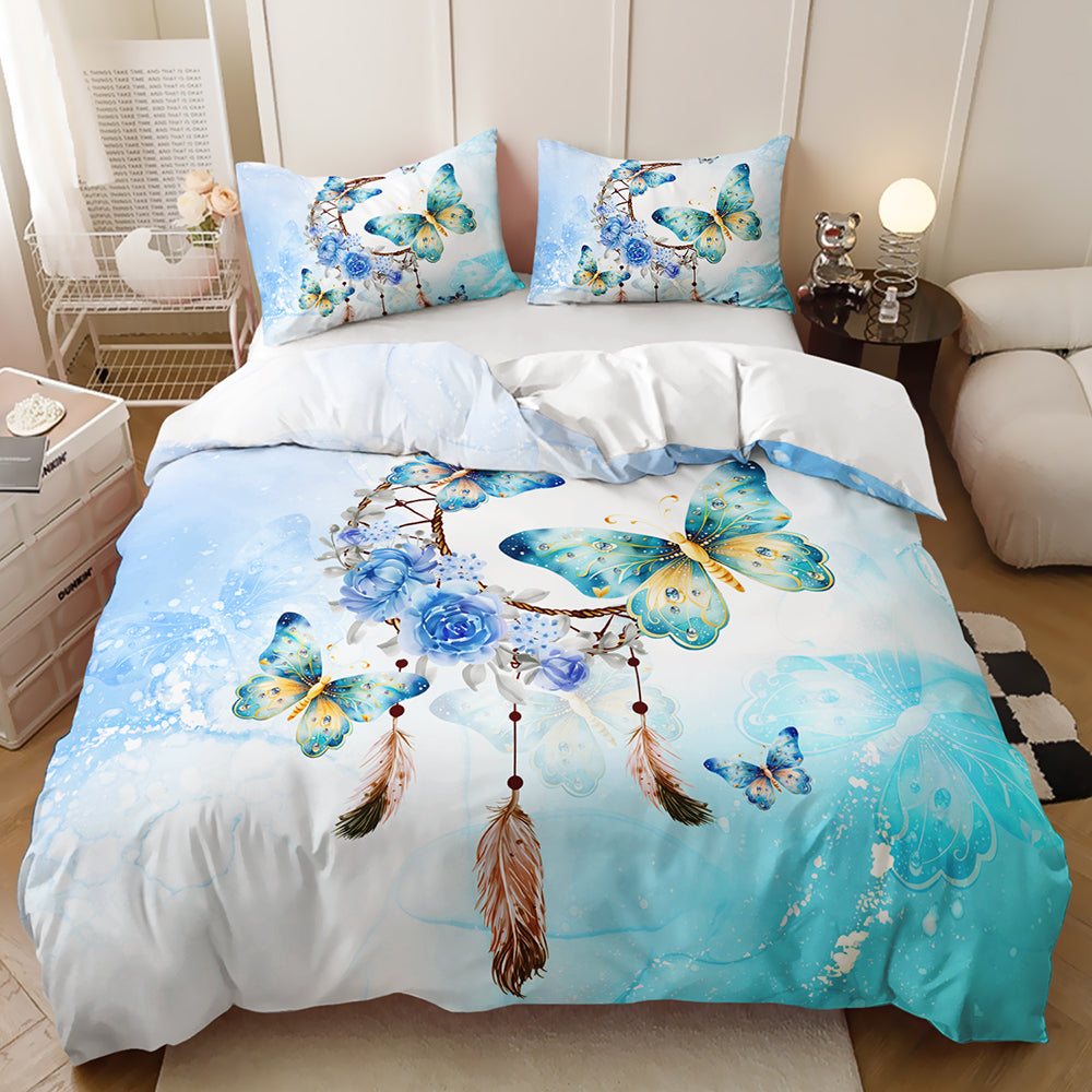 Butterfly Dreams & Blossoms Quilt Cover