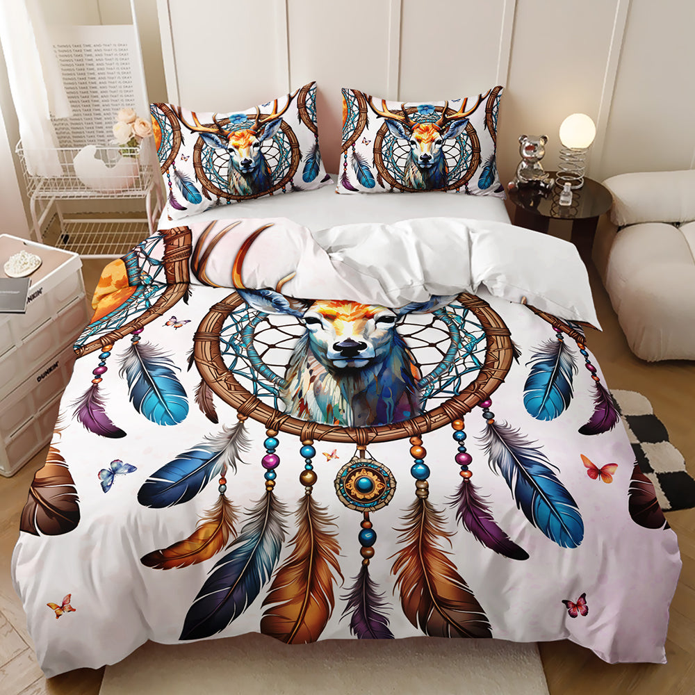Mystic Deer Dreamcatcher Bedding Set