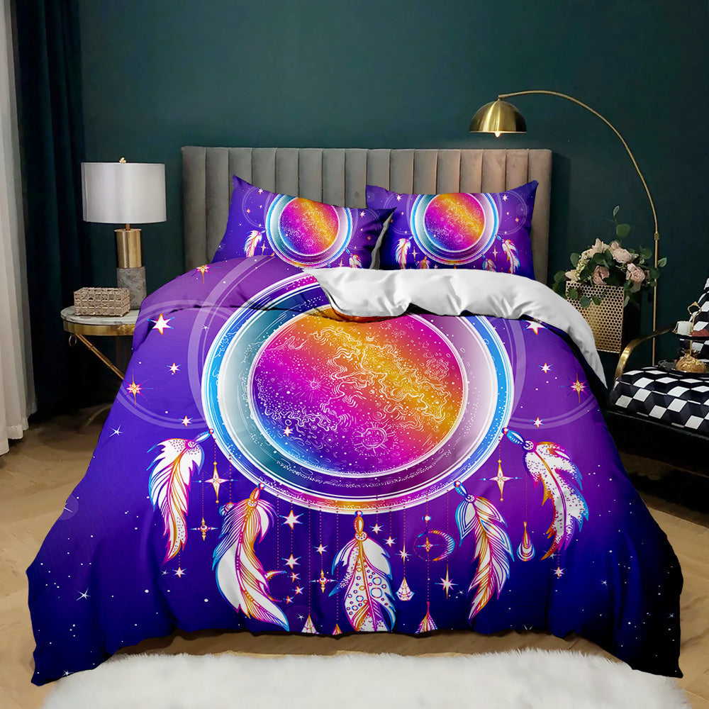 Galactic Dreamcatcher Galaxy Quilt Cover Set