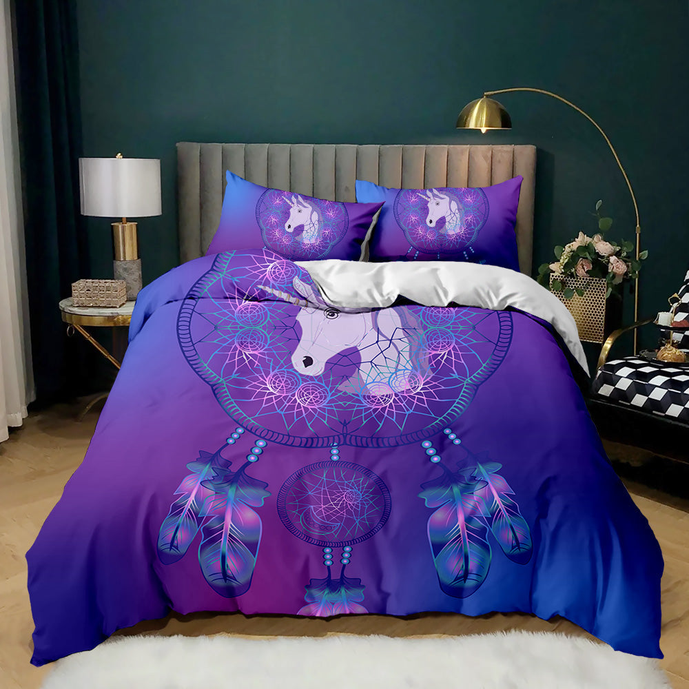 Mystical Unicorn Dreamcatcher Bedding Set