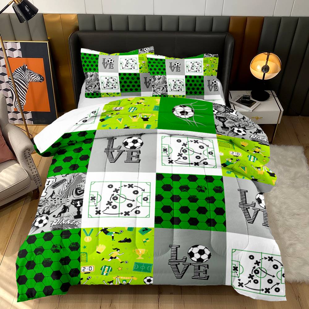 Ultimate Soccer Tactics Quilt Cover Set