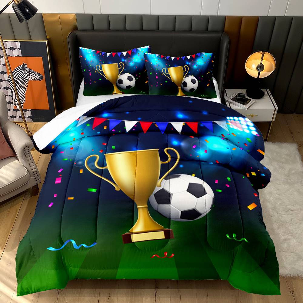 Champion's Night Football Quilt Cover Set