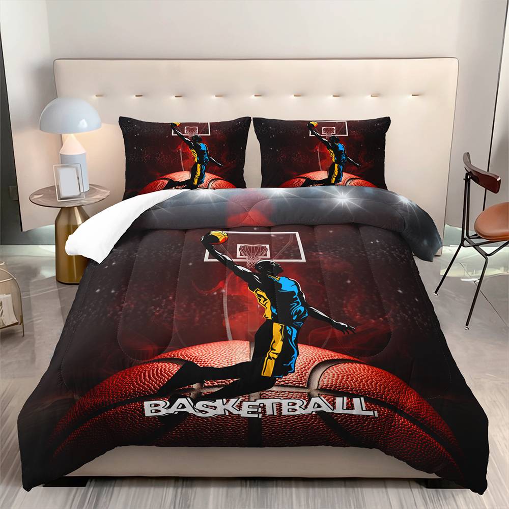 Slam Dunk Basketball Champion Quilt Cover Set