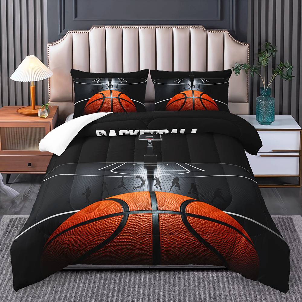 Slam Dunk Basketball Quilt Cover Set