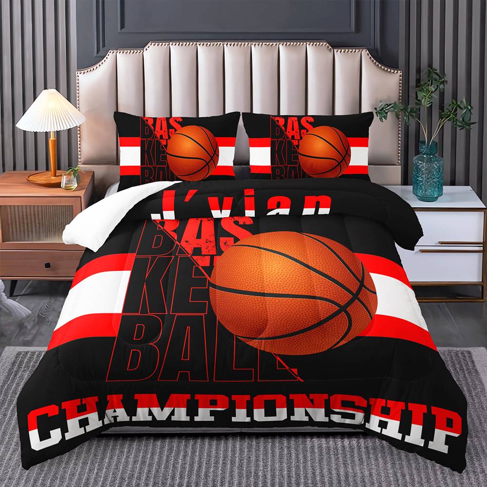 Slam Dunk Basketball Champion Bedding Set