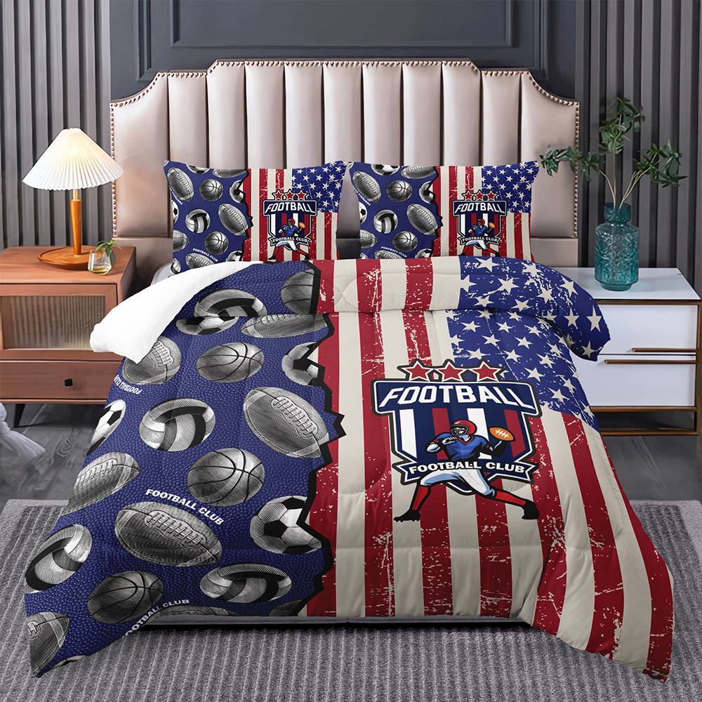 All-Star Americana Football Quilt Set