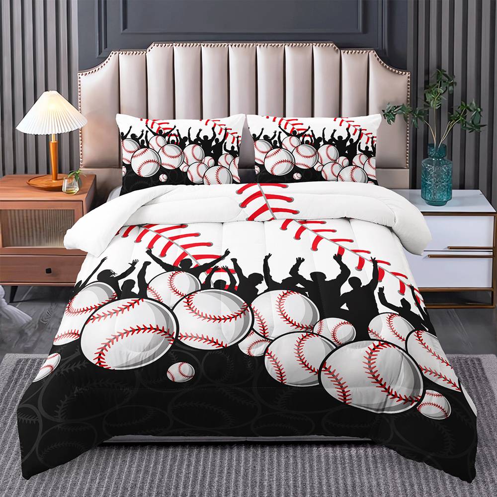 Grand Slam Baseball Fan Quilt Cover Set