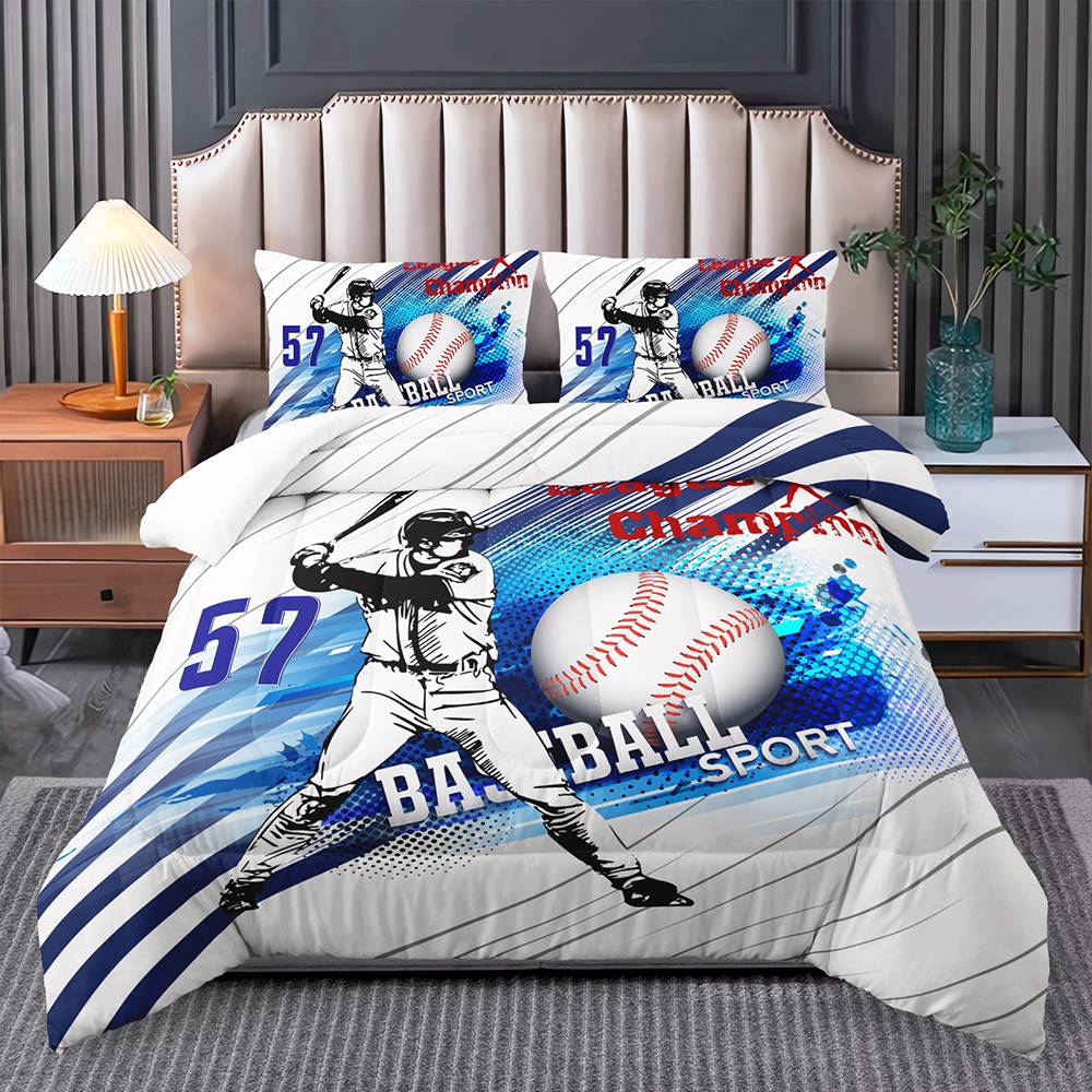 Grand Slam Baseball Champion Quilt Set